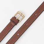 Jiesinlov Adjustable Leather Shoulder Strap - Brown Gold