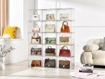 Stebopum Acrylic Handbag Organizer with Magnetic Door