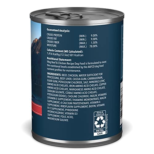 Wag Pate Beef & Chicken Canned Dog Food