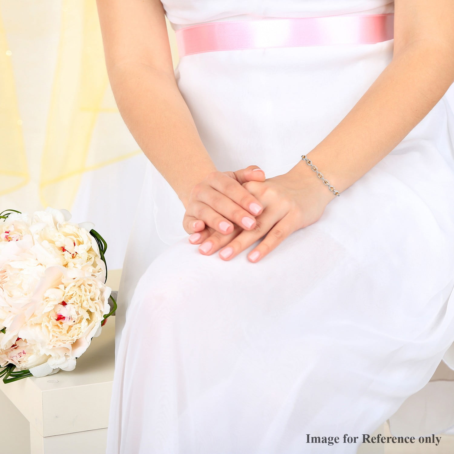 Silver Citrine Bolo Bracelet for Women’s Gifts