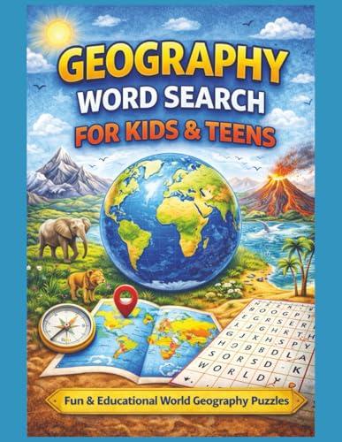 Geography Word Search Puzzles for Children & Teens