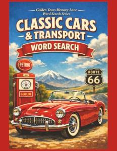 Classic Cars and Transport Word Search Puzzle Book