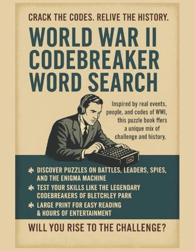 World War II Codebreaker Word Search Puzzle Book 8.5x11