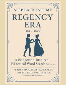 Regency Era Word Search (1811–1820) 8.5x11