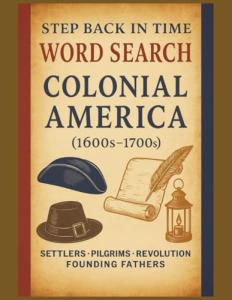 Colonial America Word Search Puzzle Book