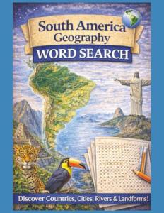 South America Geography Word Search Puzzle Book