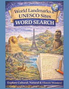 World Landmarks & UNESCO Sites Word Search Book