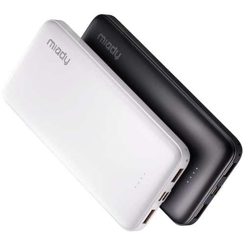 Miady 2-Pack 10000mAh USB-C Portable Chargers