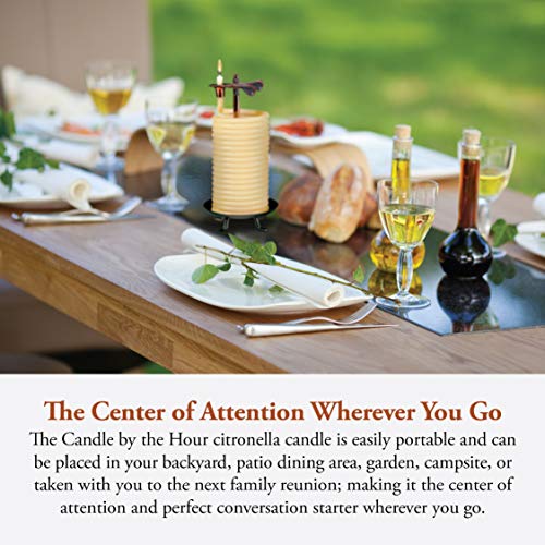 Sustainable 80-Hour Beeswax Vertical Candle