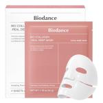 BIODANCE Bio-Collagen Real Deep Mask, Hydrating Overnight Hydrogel Face Mask, Pore Minimizing, Elasticity, Plumping Improvement, Korean Skin Care | 1.19oz(34g) x 4ea