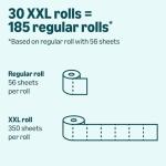 Amazon Basics 2-Ply Soft Toilet Paper, 30 Rolls (5 Packs of 6), 350 Sheets per Roll, Septic Safe, Equivalent to 185 Regular Rolls