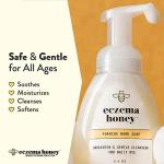 ECZEMA HONEY Gentle Foaming Hand Soap - Gentle Cleanser for Dry Hands - Non-Toxic Unscented Hand Soap - Natural Hand Cleaner for Bathroom & Kitchen - Organic Honey Handwash (8.4 Oz)