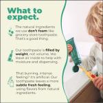 Happy Tooth Hydroxyapatite Toothpaste, Fluoride Free, Natural Whitening for Kids, Toddlers and Adults, SLS Free, Enamel Safe, Dentist Formulated with Clean Ingredients, Fresh Mint Flavor, 4.0 oz