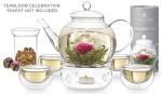 Teabloom Flowering Tea - 12 Unique Varieties of Fresh Blooming Tea Flowers - Hand-Tied Natural Green Tea Leaves & Edible Flowers - 12-Pack Gift Canister - 36 Steeps, Makes 250 Cups