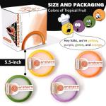 Erehere 4-Piece Airtight Food Storage Containers Set – Avocado Saver, Onion Keeper, Silicone Kitchen Organizers for Fridge, Reusable & Leak-Proof to Lock in Freshness