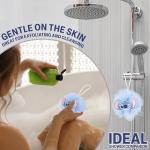 Disney Stitch Shower Accessories Set and Clear Toiletry Bag with Shower Cap Headband Bath Sponge for Bath Spa, Gifts for Girls, Teens, Women (Blue Stitch)