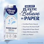 Cleancult Liquid Hand Soap Refill - Sea Minerals - Gentle On Sensitive Skin - Made with Aloe Vera & Essential Oils - Eco Friendly - Paper-Based Packaging - 32 oz/1 Pack