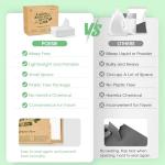 Poesie Laundry Detergent Sheets Fragrance Free Non-Plastic Precut Zero Waste 160 Count Liquidless Washing Strips for Home Dorm Travel Camping Hiking Portable