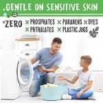 InsoGreen Unscented Laundry Detergent Sheets - 40 Eco Sheets for Up to 80 Loads - Fragrance-Free, Zero Plastic Packaging, Travel Laundry Detergent