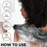 African Net Sponge Authentic - 2 Pieces Exfoliating Body Scrubber Bath Sponge - Back Scrubber Washcloth for Shower - Real African Scrub Exfoliator Body Care Bathing Accessories for Women