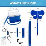 Polar Active Ice 3.0 Cold Therapy Ice Machine System with Programmable Timer, Shoulder Compression Pad, Lightweight 9 Quart Cooler Freeze Kit, Quiet Pump, Strong Cryotherapy Pain Relief Treatment