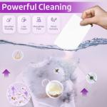 Poesie Laundry Detergent Sheets Lavender Scent 160 Count Soap Sheets Non-Plastic Hypoallergenic Portable Liquidless HE Washing Detergent Strips for Save Place Traveling No Waste