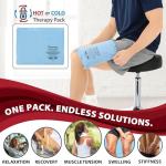 Core Products Soft Comfort CorPak – Reusable Hot & Cold Therapy Pack, Ice Pack for Injuries, No-Frost Compress for Muscle, Back & Joint Pain Relief – 10" x 13", Made in USA