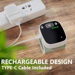 Oklar Blood Pressure Monitors for Home Use Rechargeable Wrist Digital BP Machine Cuff with LED Backlit Display, Voice Broadcast, 240 Memory Storage for 2 Users with Carrying Case