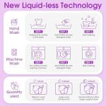 Poesie Laundry Detergent Sheets Lavender Scent 160 Count Soap Sheets Non-Plastic Hypoallergenic Portable Liquidless HE Washing Detergent Strips for Save Place Traveling No Waste