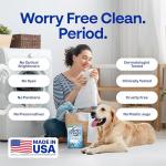 Earth Breeze Laundry Detergent Sheets Fresh Scent - 60 Loads Eco Liquidless Soap - Travel-Friendly for Hot & Cold Cycles, Tackles Tough Stains & Odors - Gentle on Skin, 30 Ct