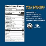 Wild Planet Wild Sardines in Water, No Salt Added, Tinned Fish, Non-GMO, Sustainable 4.4 Ounce , (Pack of 12)