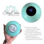 The Calm Ball – Therapist-Designed Coping Skills Magic 8 Ball with 20 Calming Strategies & Guidebook – Emotional Regulation Tool & Mental Health Gift for Teens, Adults, Therapists & Classrooms