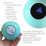 The Calm Ball – Therapist-Designed Coping Skills Magic 8 Ball with 20 Calming Strategies & Guidebook – Emotional Regulation Tool & Mental Health Gift for Teens, Adults, Therapists & Classrooms