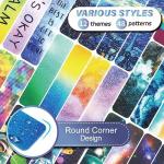 48 Pieces Unique Sensory Stickers for Anxiety Relief Items - Sensory Strips with Storage Box - 2 Textured Surface Fidget Strips for Office & Classroom Desk - Relieve Adult & Teen Stress