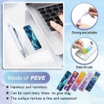 48 Pieces Unique Sensory Stickers for Anxiety Relief Items - Sensory Strips with Storage Box - 2 Textured Surface Fidget Strips for Office & Classroom Desk - Relieve Adult & Teen Stress