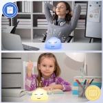 Breathing Lamp Guided Visual Meditation Tool for Mindfulness,Anxiety Relief&Calm Your Mind for Stress&Visual Relaxation and Restful Sleep,478 Seconds Breathing Rate Change 3 Colors,Gift for Kids