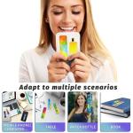 48 Pieces Unique Sensory Stickers for Anxiety Relief Items - Sensory Strips with Storage Box - 2 Textured Surface Fidget Strips for Office & Classroom Desk - Relieve Adult & Teen Stress