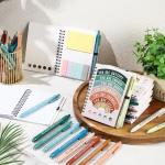 Janlaugh 40 Pcs Mental Health Gifts for Women Men Self Care Items Bulk Include 20 Mental Health Notebooks with Sticky Note 20 Positive Pens Affirmation Journals Wellness Gifts for Coworker Student