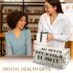 Craftique My Mental Breakdown Blanket, Anxiety Relief Items, Emotional Healing Support Blanket, Mental Health Awareness/Gifts for Women Men, Therapy/Counseling Office Must Haves/Decoration, Therapist