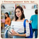 Janlaugh 40 Pcs Mental Health Gifts for Women Men Self Care Items Bulk Include 20 Mental Health Notebooks with Sticky Note 20 Positive Pens Affirmation Journals Wellness Gifts for Coworker Student