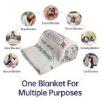 Craftique My Mental Breakdown Blanket, Anxiety Relief Items, Emotional Healing Support Blanket, Mental Health Awareness/Gifts for Women Men, Therapy/Counseling Office Must Haves/Decoration, Therapist