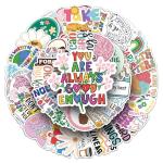 100Pcs Mental Health Stickers Mental Health Matters Awareness Vinyl Laptops Decals Kids Teens Adults Gifts Therapist Water Bottles Bumper Helmet Book Decorative Doctor Reward Stickers