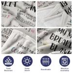 Craftique My Mental Breakdown Blanket, Anxiety Relief Items, Emotional Healing Support Blanket, Mental Health Awareness/Gifts for Women Men, Therapy/Counseling Office Must Haves/Decoration, Therapist