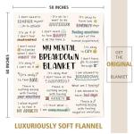 Craftique My Mental Breakdown Blanket, Anxiety Relief Items, Emotional Healing Support Blanket, Mental Health Awareness/Gifts for Women Men, Therapy/Counseling Office Must Haves/Decoration, Therapist