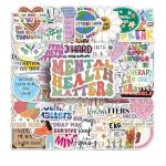 100Pcs Mental Health Stickers Mental Health Matters Awareness Vinyl Laptops Decals Kids Teens Adults Gifts Therapist Water Bottles Bumper Helmet Book Decorative Doctor Reward Stickers