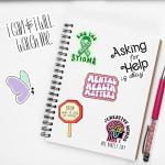 150 PCS Mental Health Matters by Puraesla - Stickers Pack for Journals, Laptops, Water Bottles, Therapist Office Decor, Counselor Office Must Haves, Positive Quote Decals for Mental Health Awareness