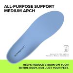 Superfeet All-Purpose Support Medium Arch Insoles (Blue) - Trim-To-Fit Orthotic Shoe Inserts - Professional Grade - Men 9.5-11 / Women 10.5-15