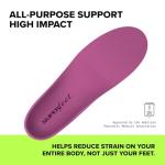 Superfeet All-Purpose Women's High Impact Support Insoles (Berry) - Trim-To-Fit Orthotic Arch Support Inserts for Women's Running Shoes - Professional Grade - Size 6.5-8 Women