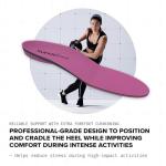 Superfeet All-Purpose Women's High Impact Support Insoles (Berry) - Trim-To-Fit Orthotic Arch Support Inserts for Women's Running Shoes - Professional Grade - Size 6.5-8 Women