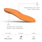 Superfeet All-Purpose High Impact Support Insoles (Orange) - Trim-To-Fit Orthotic Arch Support Shoe Inserts - Professional Grade - Men 9.5-11 / Women 10.5-12